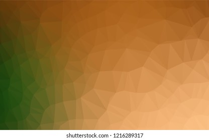 Light Green, Red vector polygonal template. An elegant bright illustration with gradient. A completely new design for your business.