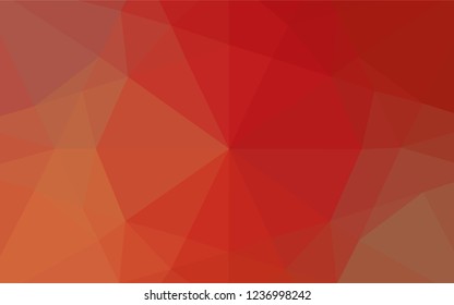 Light Green, Red vector polygonal pattern. Shining colored illustration in a Brand new style. A completely new template for your business design.