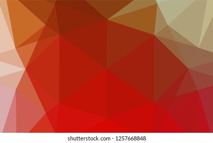 Light Green, Red vector polygonal pattern. A completely new color illustration in a vague style. The textured pattern can be used for background.