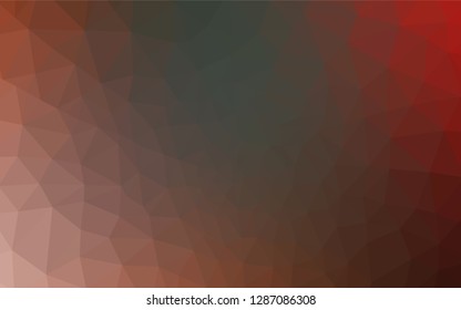 Light Green, Red vector polygonal pattern. Triangular geometric sample with gradient.  Brand new style for your business design.