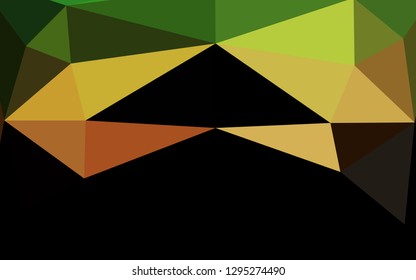 Light Green, Red vector polygonal pattern. Modern geometrical abstract illustration with gradient. Polygonal design for your web site.