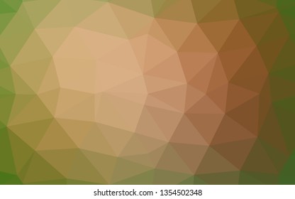 Light Green, Red vector polygonal background. Colorful illustration in abstract style with gradient. Polygonal design for your web site.