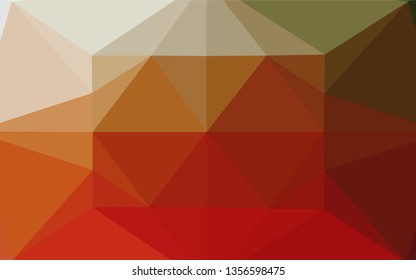 Light Green, Red vector polygonal pattern. Colorful illustration in abstract style with gradient. Triangular pattern for your business design.