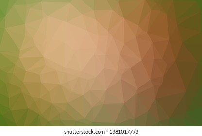 Light Green, Red vector polygonal pattern. Brand new colorful illustration in with gradient. Brand new style for your business design.