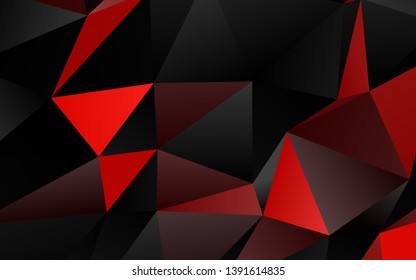 Light Green, Red vector polygonal template. Colorful illustration in Origami style with gradient.  Textured pattern for background.