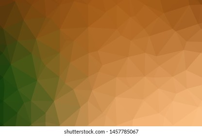 Light Green, Red vector polygonal pattern. Modern geometrical abstract illustration with gradient. Brand new design for your business.