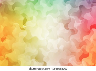 Light Green, Red vector polygonal background. Colorful abstract illustration with triangles. Best triangular design for your business.