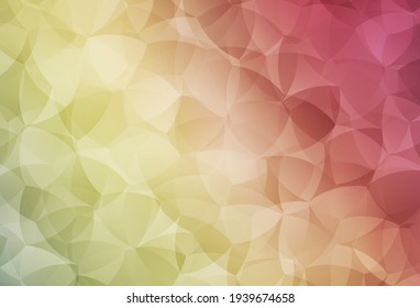 Light Green, Red vector polygonal background. Colorful illustration in polygonal style with gradient. Brand new style for your business design.