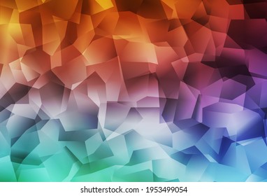 Planta poligonal de vector rojo, verde claro. Ilustración poligonal brillante, que consiste en triángulos. Una nueva textura para tu sitio web.