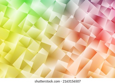Planta poligonal de vector rojo, verde claro. Una ilustración de color completamente nueva en un estilo poligonal. Plantilla completamente nueva para su banner.