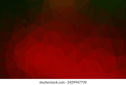 Light Green, Red vector polygonal background. Creative illustration in halftone style with gradient. Brand new design for your business.