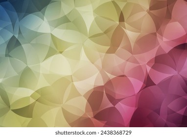 Light Green, Red vector polygonal template. A sample with polygonal shapes. Brand new design for your business.