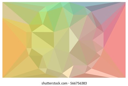 Light Green Red vector polygonal illustration, which consist of triangles with a gemstone in center. Triangular design of a huge diamond for your business. Creative geometric background of gems.