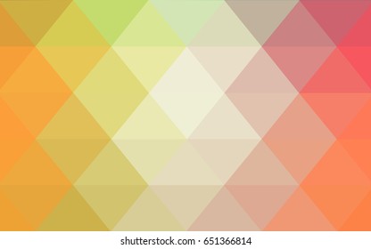 Light Green, Red vector polygonal illustration, which consist of triangles. Triangular design for your business. Creative geometric background in Origami style with gradient