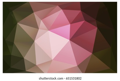 Light Green, Red vector polygonal illustration, which consist of triangles. Triangular design for your business. Creative geometric background in Origami style with gradient