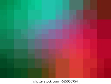 Light Green, Red vector polygonal illustration, which consist of rectangles. Rectangular design for your business. Creative geometric background in Origami style with gradient