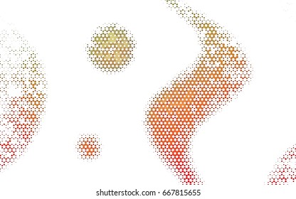 Light Green, Red vector polygonal illustration, which consist of hexagons. Hexagonal pattern for your business design. Geometric background in Origami style with gradient. 