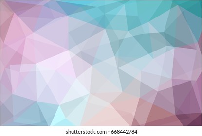 Light Green, Red vector polygonal illustration, which consist of triangles. Triangular pattern for your business design. Geometric background in Origami style with gradient. 