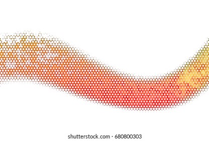 Light Green, Red vector polygonal illustration, which consist of hexagons. Hexagonal design for your business. Creative geometric background in Origami style with gradient
