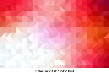 Light Green, Red vector polygonal background. Brand-new colored illustration in blurry style with gradient. A new texture for your design.