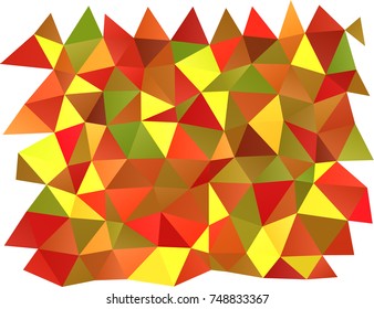 Light Green, Red vector polygonal background. Modern geometrical abstract illustration with gradient. The template can be used as a background for cell phones.