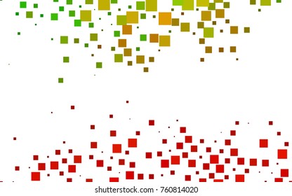 Light Green, Red vector polygonal illustration, which consist of rectangles. Rectangular pattern for your business design. Geometric background in Origami style with gradient. 