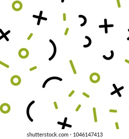 Light Green, Red vector seamless background with lines, ovals. Illustration with repetition of lines on white background. Template for business cards, websites.