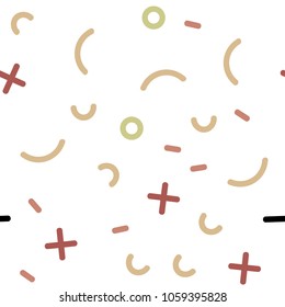 Light Green, Red vector seamless texture with elements of lines. Trendy seamless illustration with abstract lines. Trendy design for wallpaper, fabric makers.
