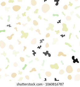 Light Green, Red vector seamless template with liquid shapes. A vague circumflex abstract illustration with gradient. The elegant pattern for brand book.