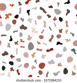 Light Green, Red vector seamless pattern with curved circles. Glitter abstract illustration with wry lines. The template for cell phone backgrounds.