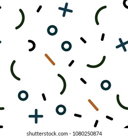 Light Green, Red vector seamless layout with simple elements. Seamless Illustration with set of abstact gradient lines. Design for textile, fabric, wallpapers.