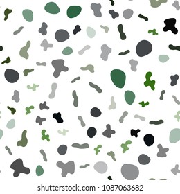 Light Green, Red vector seamless template with bent lines. Shining illustration, which consist of blurred lines, circles. A completely new memphis design for your business.