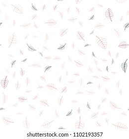 Light Green, Red vector seamless  natural abstract background. Decorative illustration with doodles on abstract template. The textured pattern can be used for website.