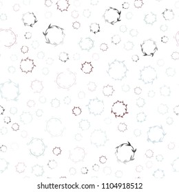 Light Green, Red vector seamless pattern with spheres. Beautiful colored illustration with blurred circles in nature style. New design for ad, poster, banner of your website.