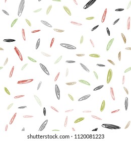 Light Green, Red vector seamless backdrop with dots. Abstract illustration with colored bubbles in nature style. Pattern can be used for futuristic ad, booklets.