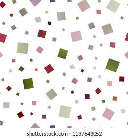 Light Green, Red vector seamless cover in polygonal style. Illustration with set of colorful rectangles. Pattern for busines ad, booklets, leaflets
