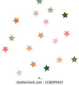 Light Green, Red vector seamless layout with bright stars. Modern geometrical abstract illustration with stars. The pattern can be used for websites.