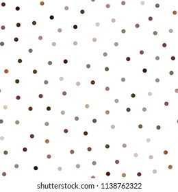 Light Green, Red vector seamless pattern with spheres. Modern abstract illustration with colorful water drops. New design for ad, poster, banner of your website.