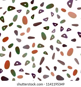 Light Green, Red vector seamless pattern in polygonal style with circles. Glitter abstract illustration with spheres, triangular lines. Best design for your ad, poster, banner.