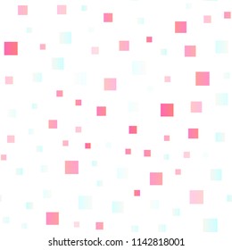 Light Green, Red vector seamless pattern in square style. Abstract gradient illustration with rectangles. The template can be used as a background.