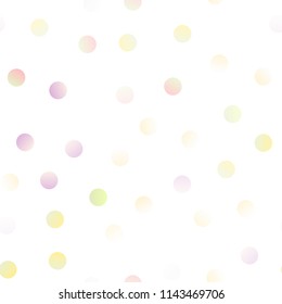 Light Green, Red vector seamless layout with circle shapes. Blurred decorative design in abstract style with bubbles. The pattern can be used for aqua ad, booklets.