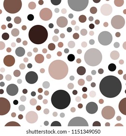 Light Green, Red vector seamless layout with circle shapes. Abstract illustration with colored bubbles in nature style. New design for ad, poster, banner of your website.