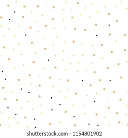 Light Green, Red vector seamless cover with spots. Modern abstract illustration with colorful water drops. Design for textile, fabric, wallpapers.