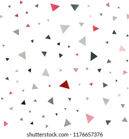 Light Green, Red vector seamless texture in triangular style. Beautiful illustration with triangles in nature style. Pattern for busines ad, booklets, leaflets