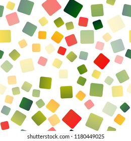 Light Green, Red vector seamless layout with lines, rectangles. Modern abstract illustration with colorful rectangles. Pattern for commercials.