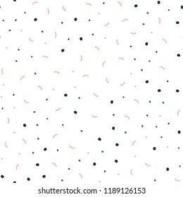Light Green, Red vector seamless cover with spots, lines. Design with connection of dots and lines on colorful background. Pattern for design of window blinds, curtains.