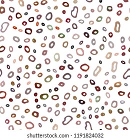 Light Green, Red vector seamless pattern with spheres. Colorful illustration with blurred circles in nature style. Trendy design for wallpaper, fabric makers.