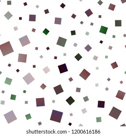 Light Green, Red vector seamless pattern in square style. Decorative design in abstract style with rectangles. Modern template for your landing page.