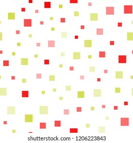 Light Green, Red vector seamless layout with lines, rectangles. Rectangles on abstract background with colorful gradient. Smart design for your business advert.