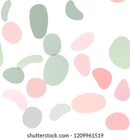 Light Green, Red vector seamless backdrop with dots, spots. Illustration with set of shining colorful abstract circles. Trendy design for wallpaper, fabric makers.